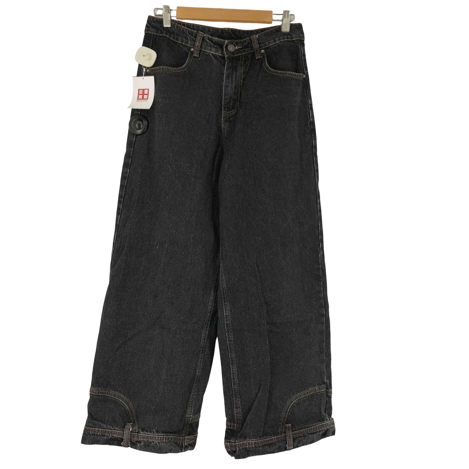 USED古着(ユーズドフルギ) {{KREATE}} リメイク ブラック デニムパンツ メンズ JPN：XS 【中古】【ブランド古着バズストア】 ユーズドフルギ USED古着 KREATE リメイクデニムパンツ メンズ JPN：S