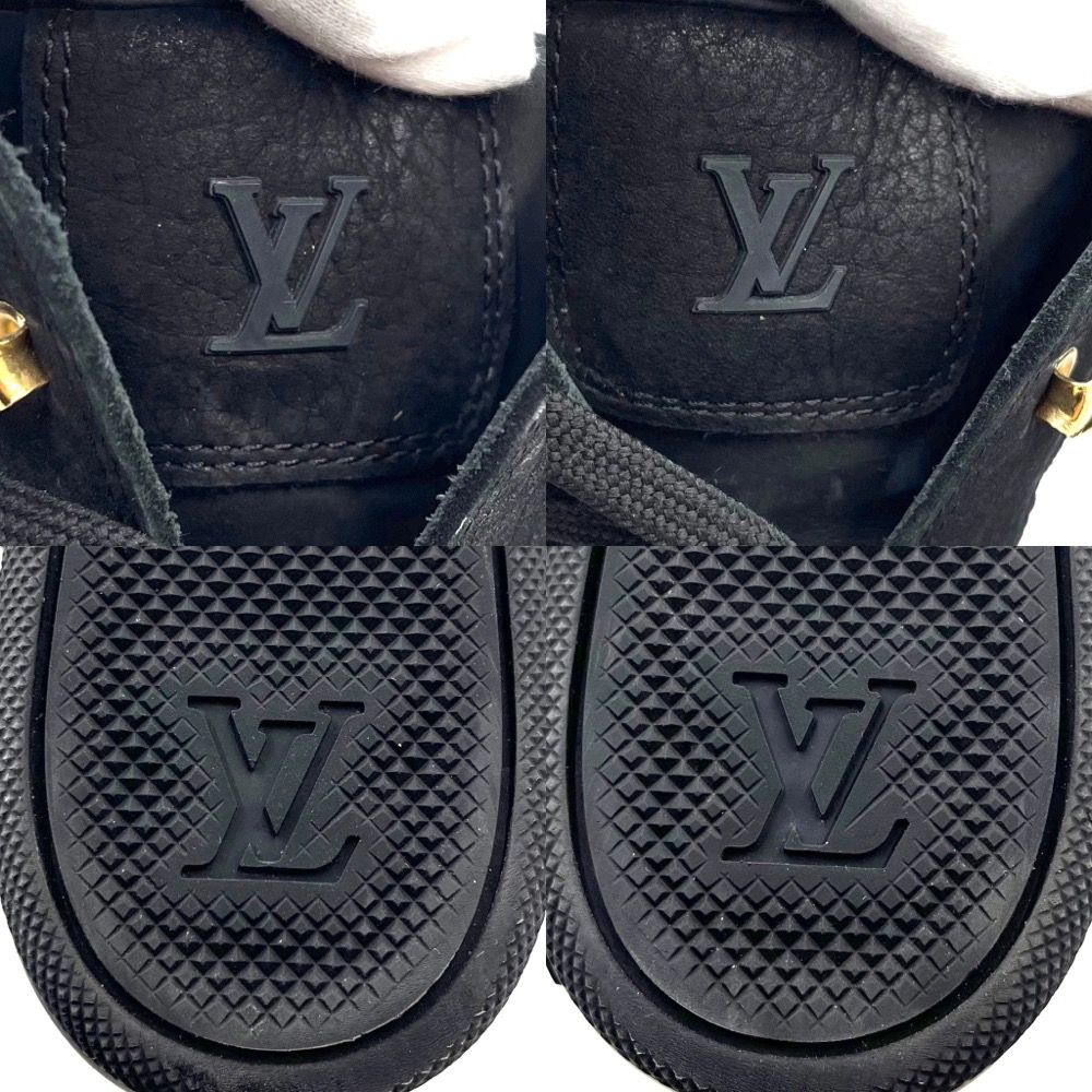 LOUIS VUITTON / ルイヴィトン ◆スェードスニーカー ブラック size6(約24.5) 	GO0032 レディース / ガールズ / LADY / 女性 / 婦人靴 / クツ / シューズ / SHOES ブランド  [0990006361]