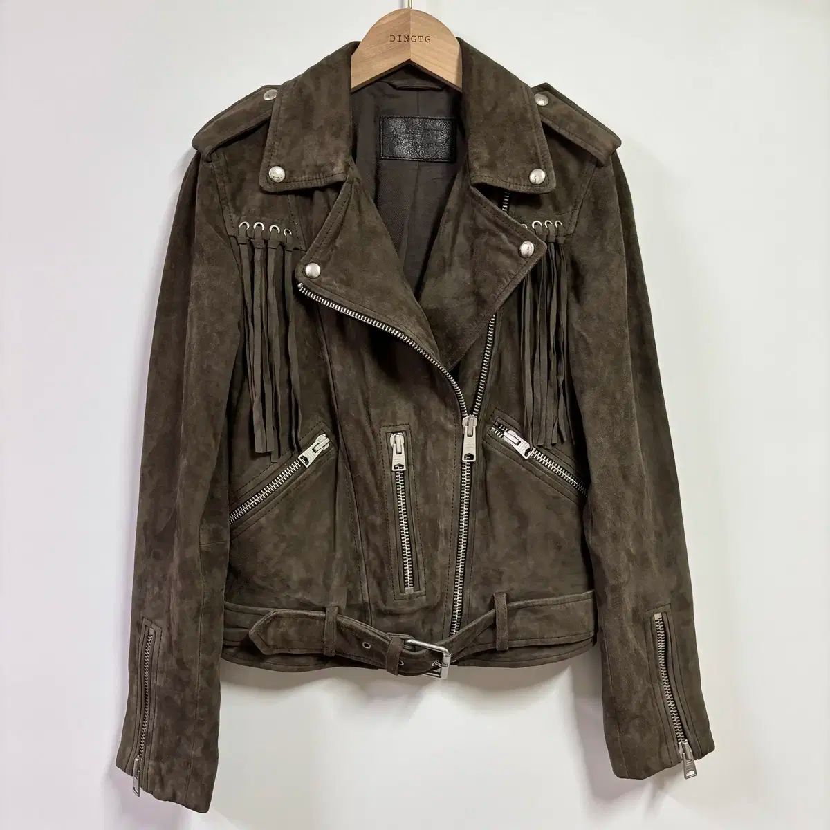 36 ALLSAINTS オールセインツ バルフン スウェード ライダー ジャケット
