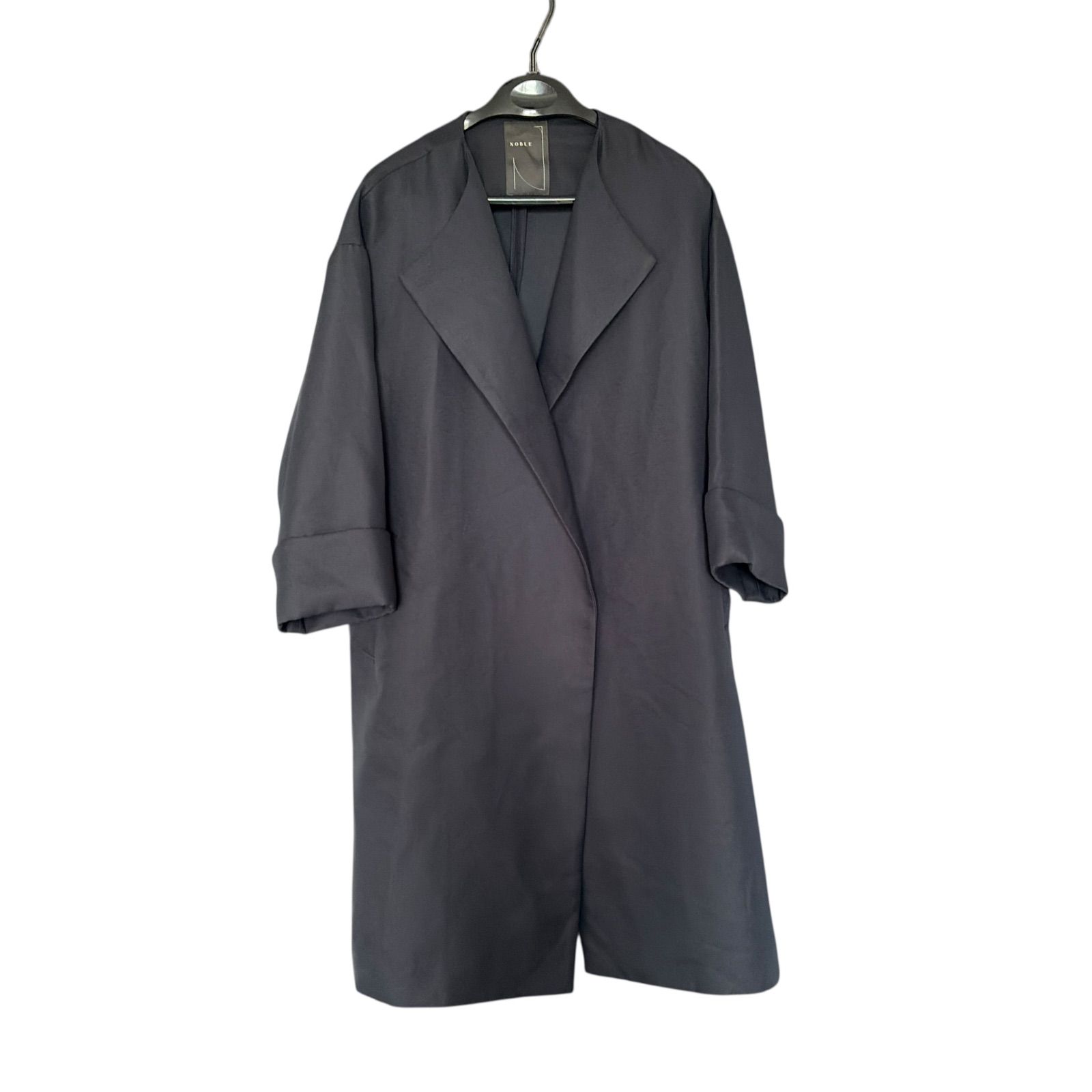 Z1567 NOBLE ノーブル トリプルクロスガウンコート 36 ロングコート