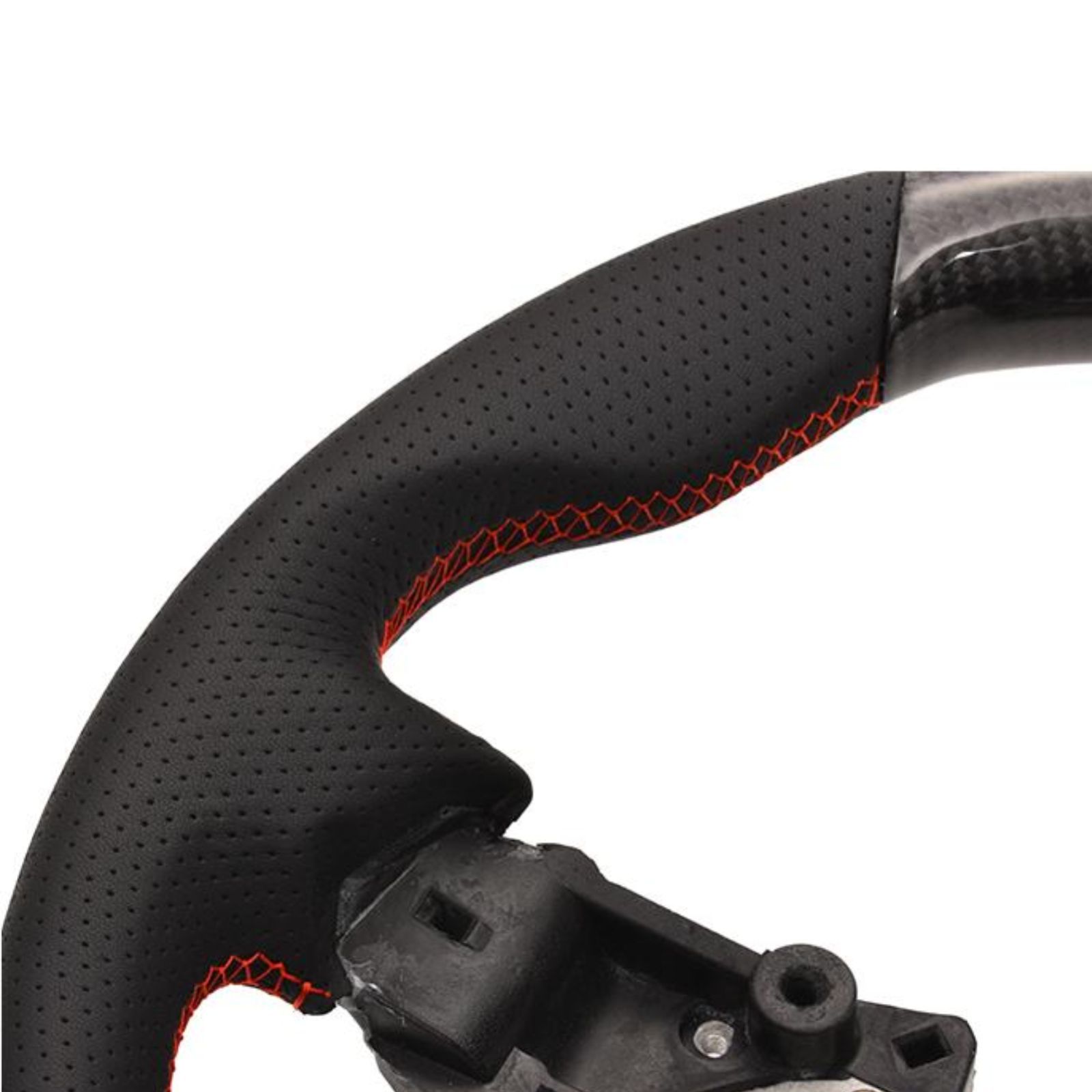 マツダ ロードスター ND5RC 2015 H27 .5〜2025 R5 .12 ロードスター RF ND5RE 2025 R6 .1〜 LANBO SPORTS スポーツ ステアリング ウェットカーボン リアルレザー FFCRYSTALESIA_COM