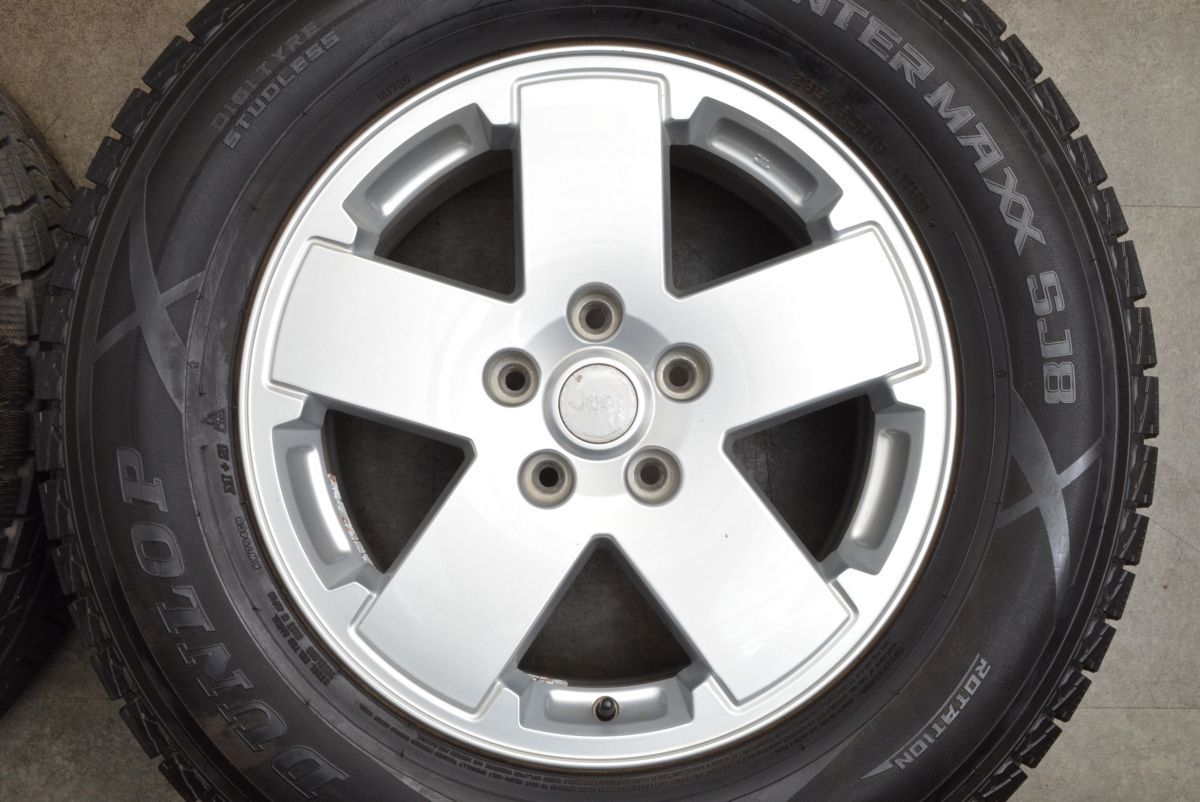 バリ溝】Jeep ジープ JK ラングラー スポーツ 純正 18in 7.5J +