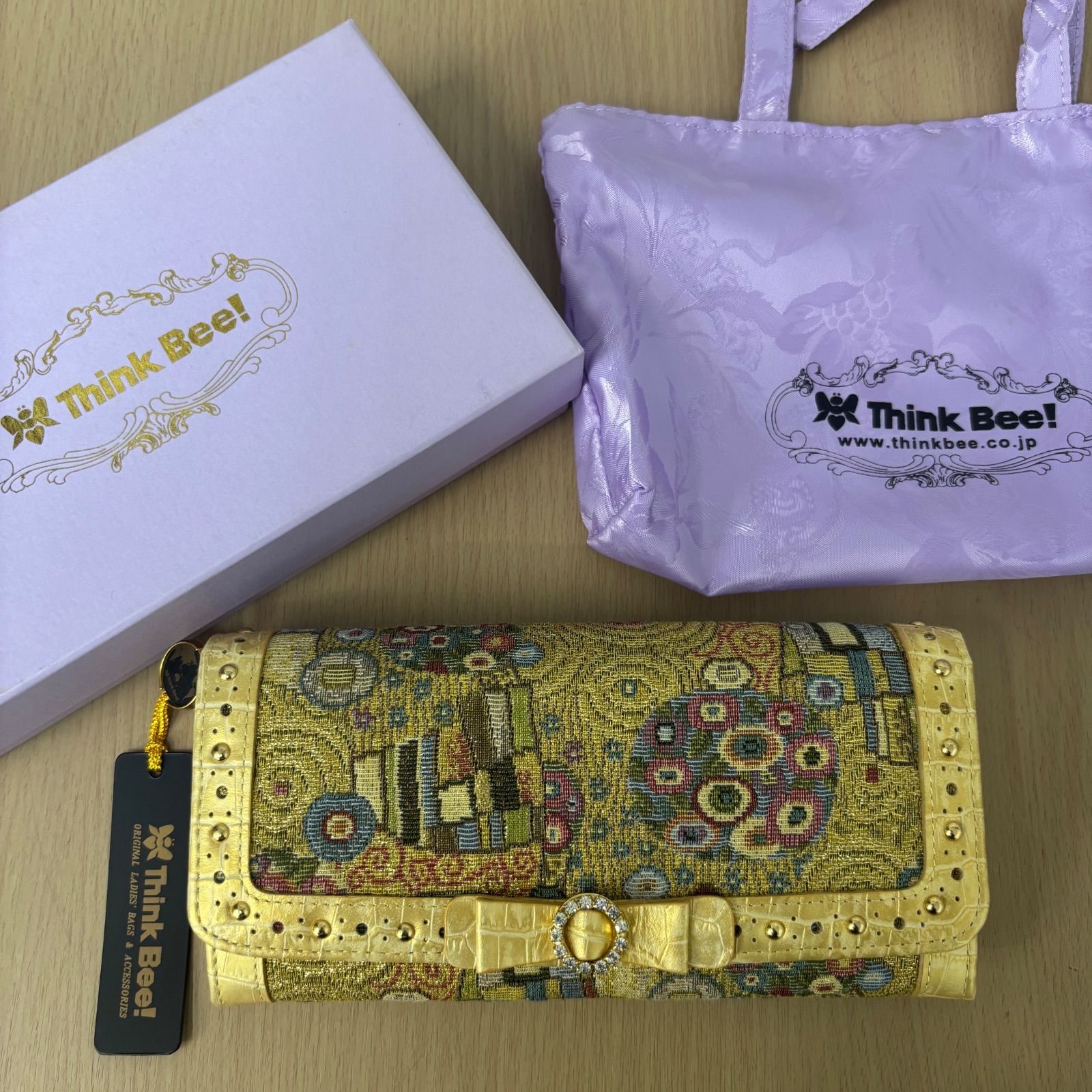 ▪️【未使用保管品】Think Bee! シンクビー 長財布 ゴールデン