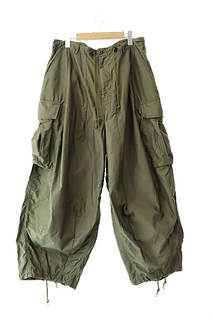 ニードルス ニードルズ Needles 22AW H.D.PANT BDU ヒザデル ワイド カーゴ パンツ LQ217 M カーキ ブランド古着ベクトル 250529