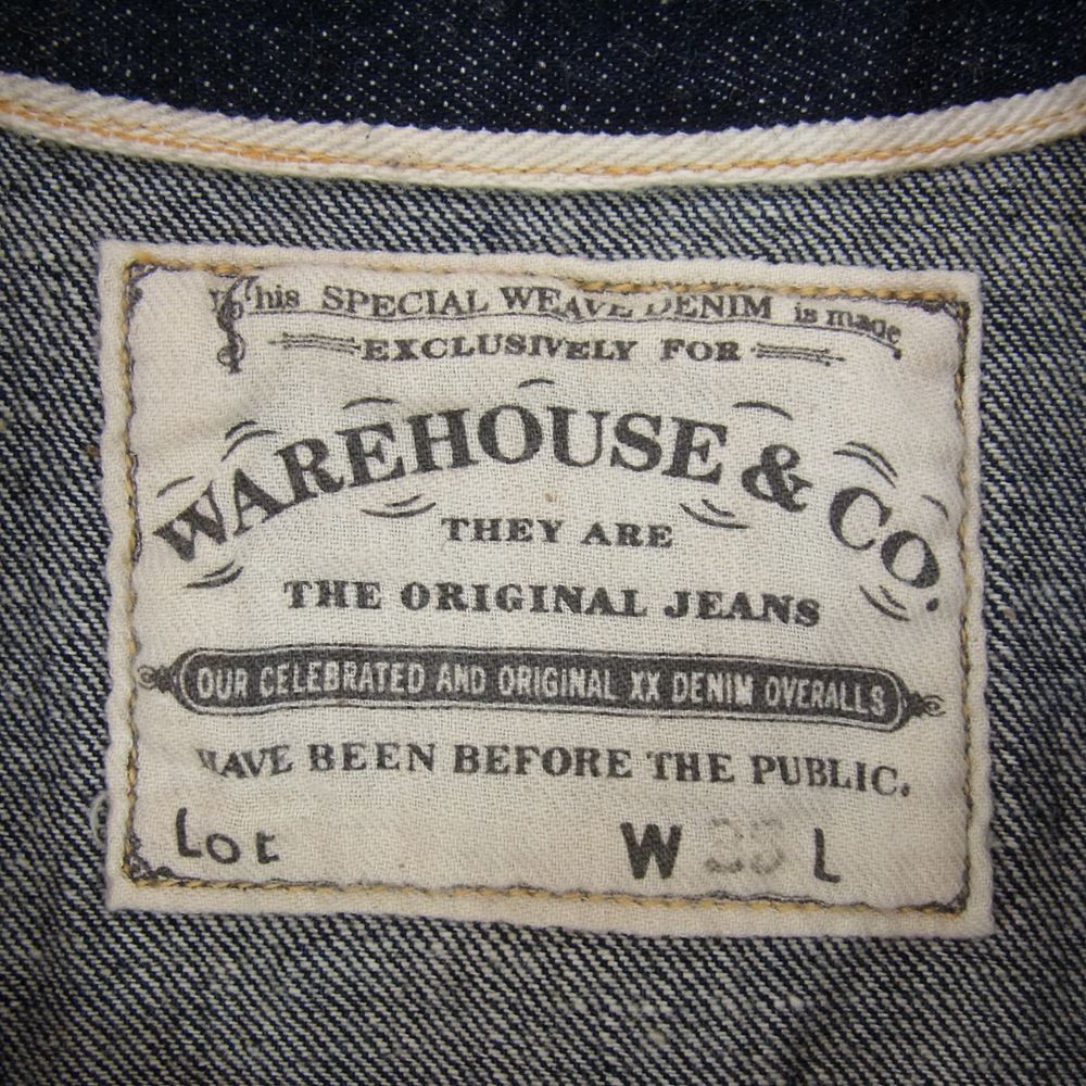 WAREHOUSE ウエアハウス 長袖シャツ Lot.2160 1890 Closed Front