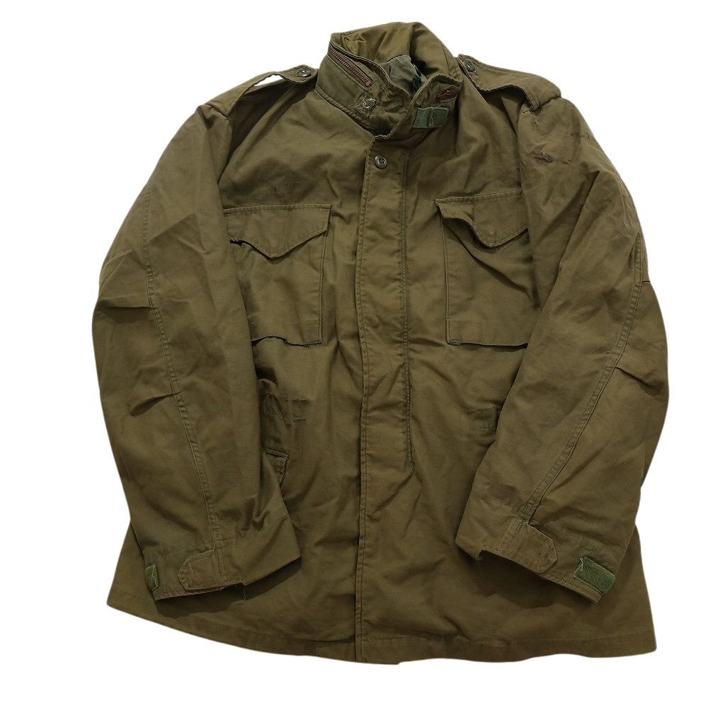 M-65 ミリタリージャケット 3rd 米軍 無地 古着 カーキ M 楽天市場