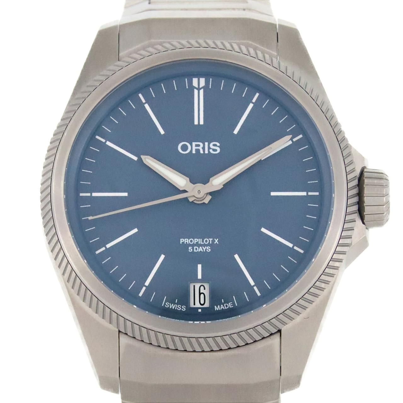 オリス プロパイロットXキャリバー400 TI 01 400 7778 7155-07 TI 自動巻