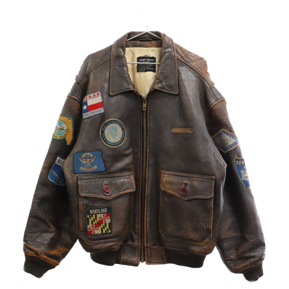 AVIREX (アヴィレックス) TYPE G-1 ワッペン レザー フライト