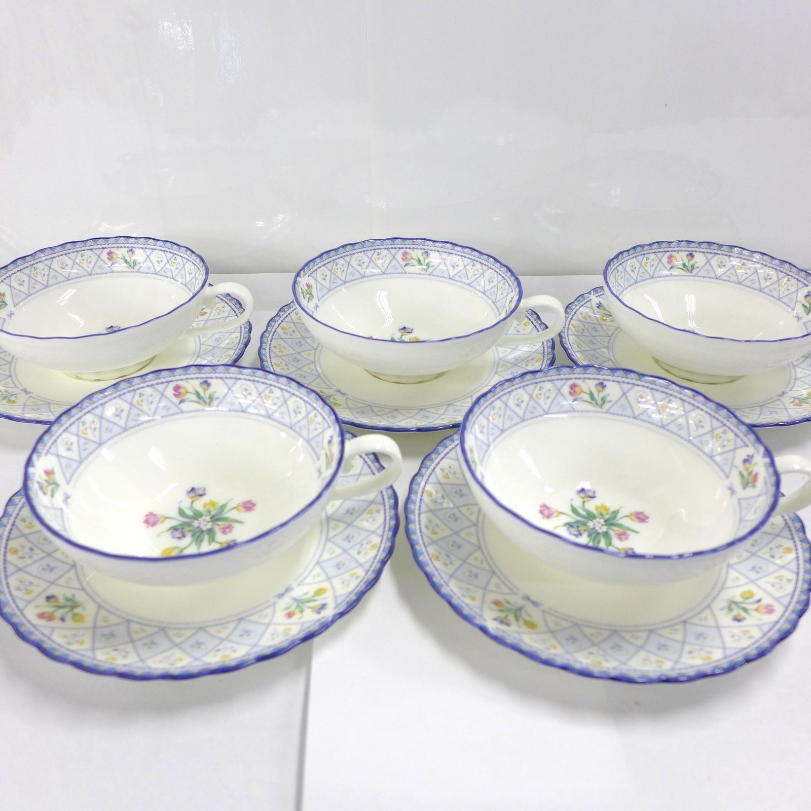 Noritake ノリタケ オランジュリー ティーカップ＆ソーサー 5客セット 公田店