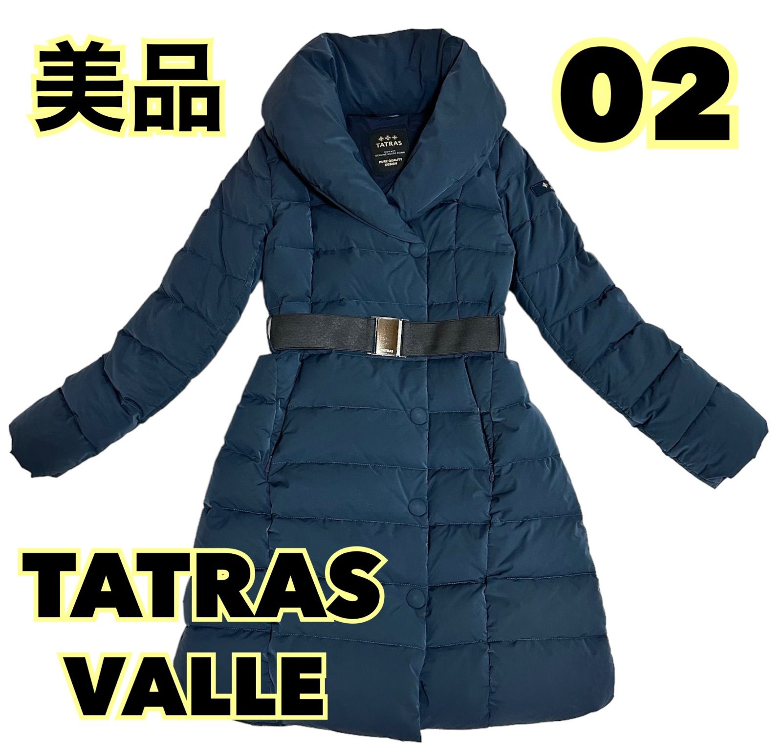 ☆定価104,500円☆美品☆タトラス☆ネイビー☆02☆VALLE☆ダウン  