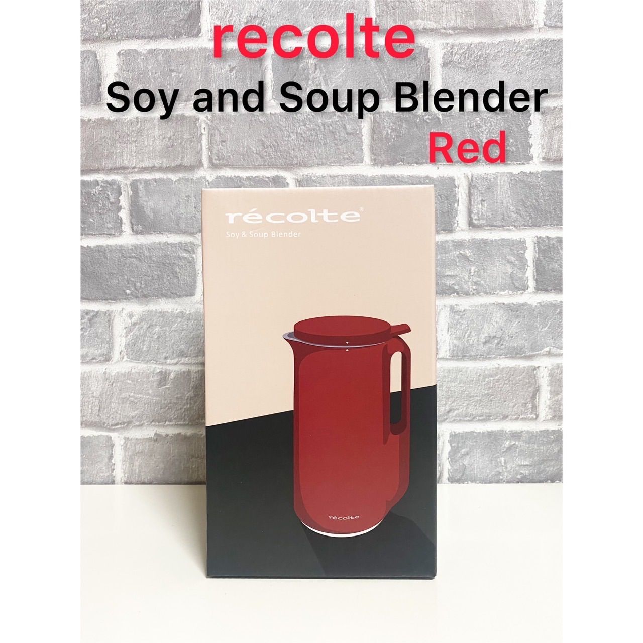 新品 レコルト ソイアンドスープブレンダー RSY-1 recolte Soy & Soup