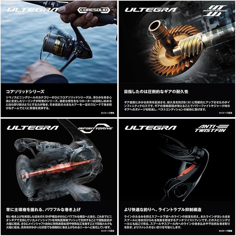 品質保証! シマノ SHIMANO スピニングリール 25アルテグラ 2500SHG 色とりどりの