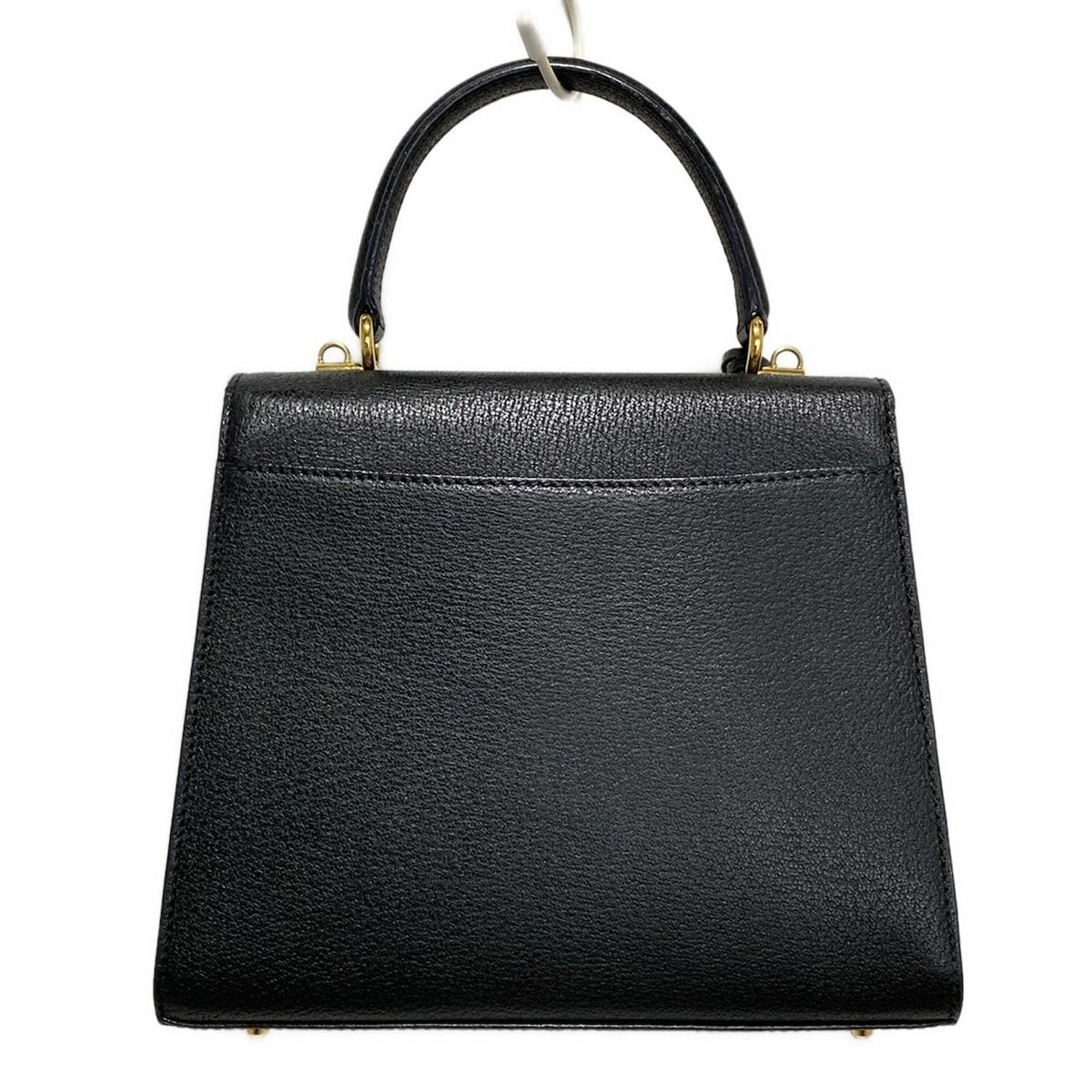 GUCCI(グッチ) ハンドバッグ レディロック 黒 レザー - メルカリ