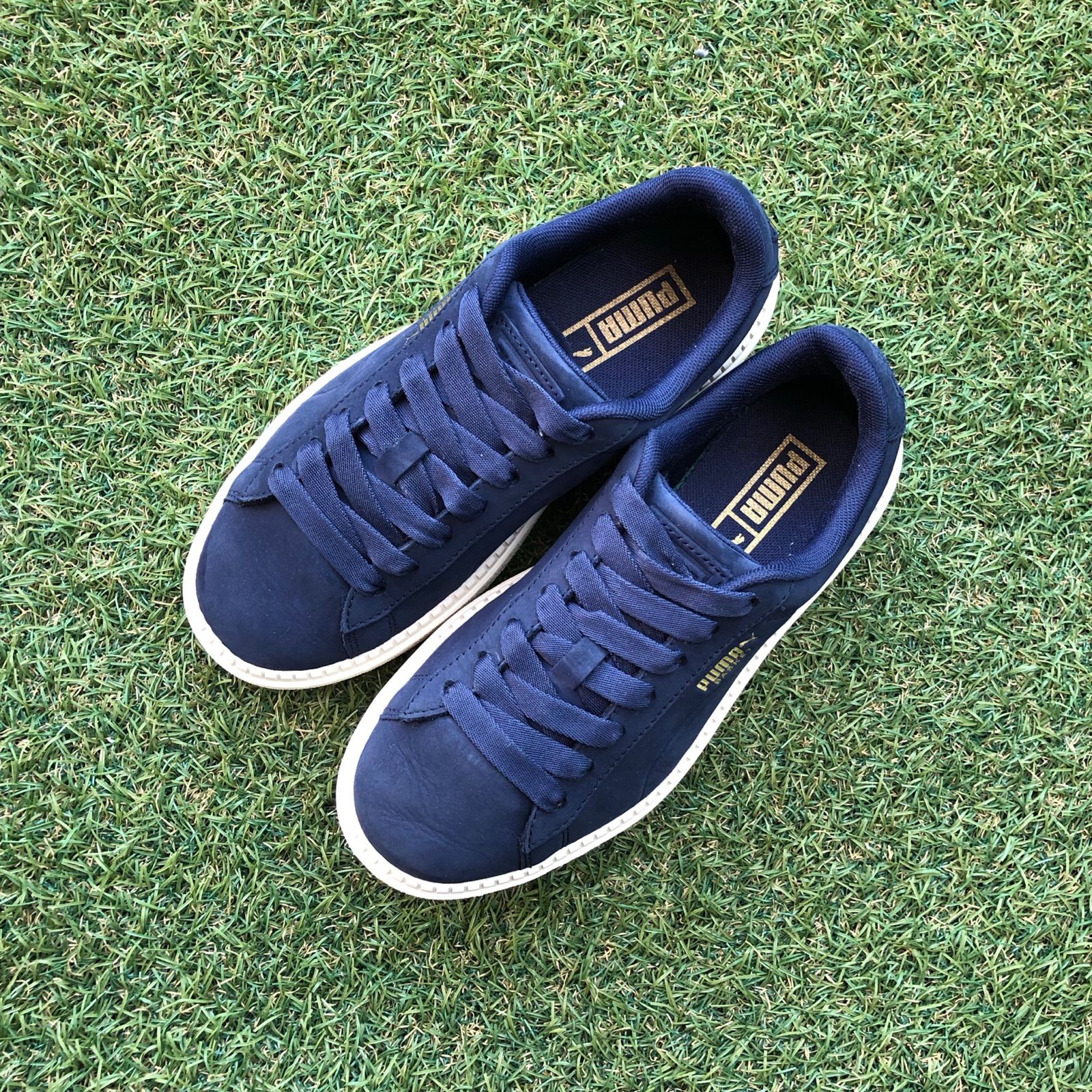 美品22.5 PUMA プーマ バスケット プラットフォーム トレース
