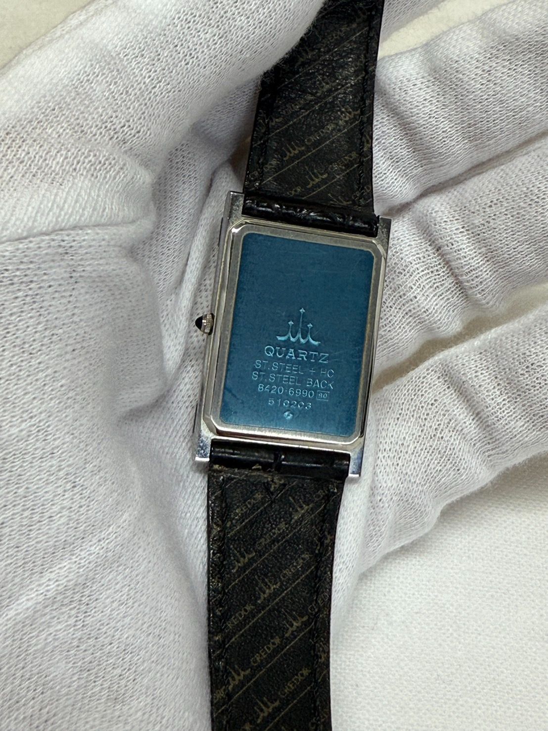 クレドール 18K スクエア コンビ レディース 腕時計 8420-6350 SEIKO クレドール 金無垢 レディースウォッチ | お知らせ | 質屋