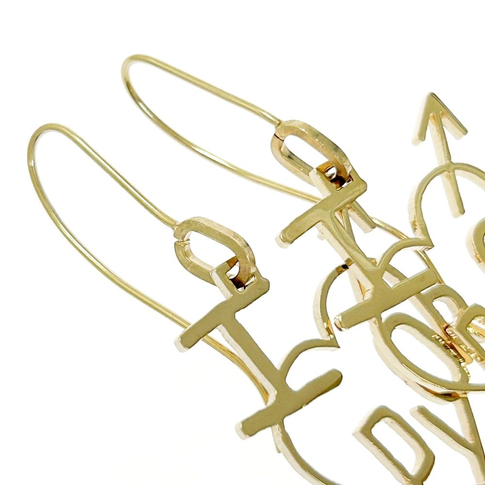 Christian Dior ハートアローモチーフフックピアス　シルバー　美品 中古】Christian Dior クリスチャンディオール GP ハートアロー
