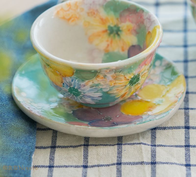 新品・未使用】九谷焼小皿5枚揃い 九谷陶全 共箱付き 2025年最新