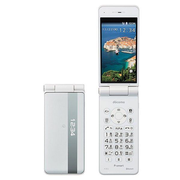 NTTdocomo - docomo  P-01J 新品未使用 中古】 P-01J P-smart ケータイ ホワイト SIMフリー 本体 ドコモ