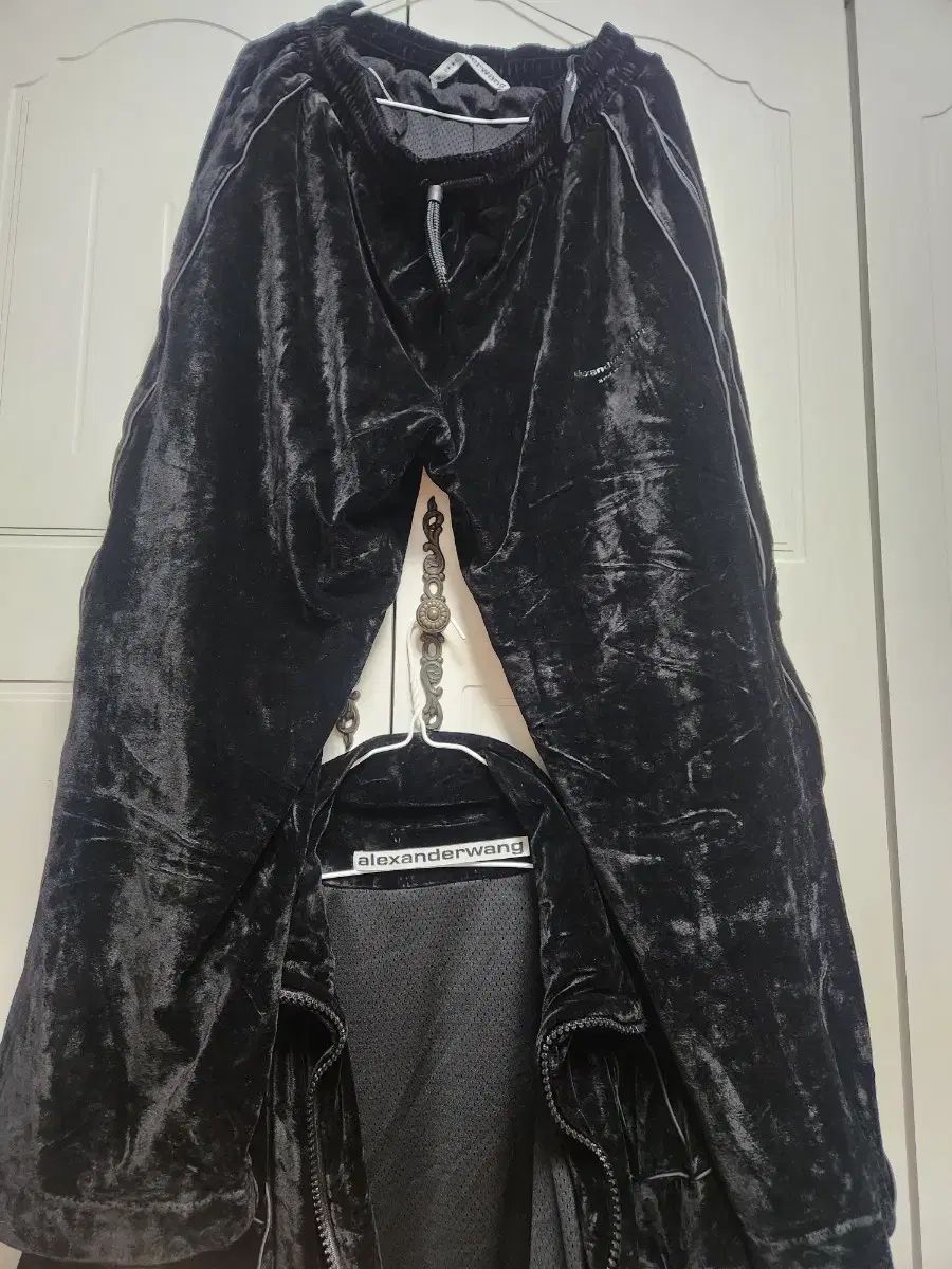 Alexander Wang アレキサンダーワング ベロア トレーニングウェア セット 黒 S サイズ