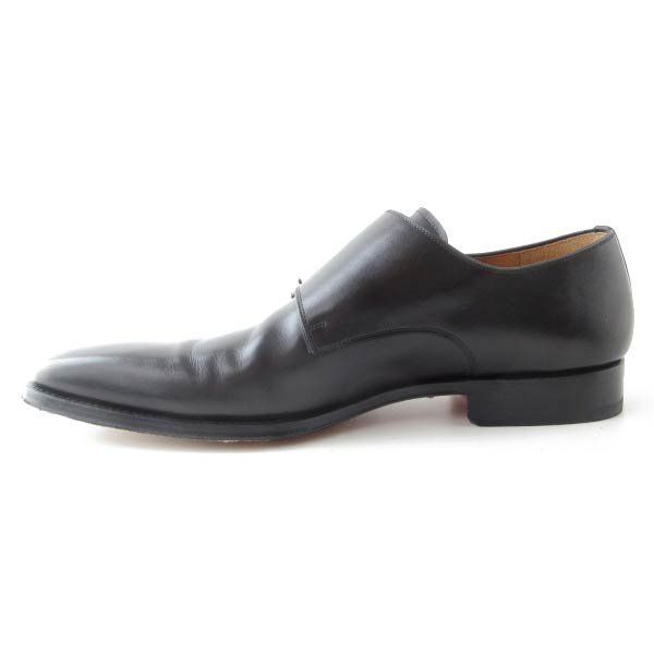 美品 高級品 MAGNANNI ダブル モンクストラップ 黒 12M 30cm