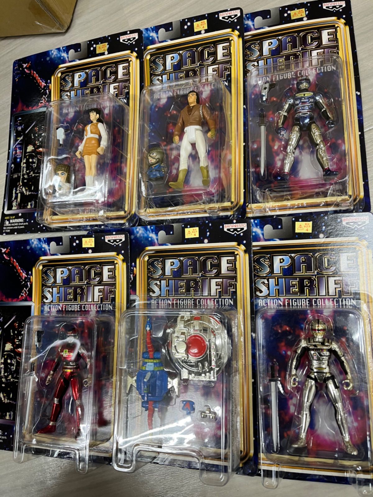 宇宙刑事　アクション　フィギュアコレクション　全6種 宇宙刑事 アクション フィギュアコレクション 全6種