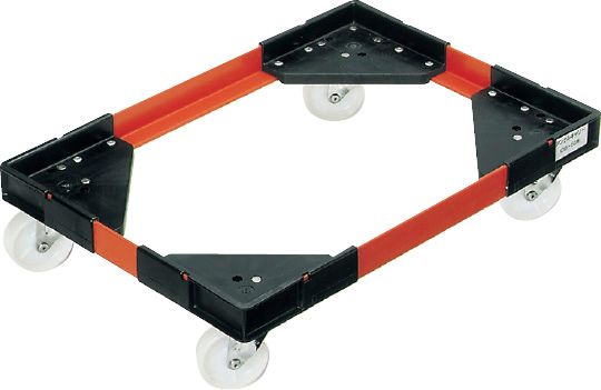 アングルキャリーL CB-75用 レッド 3インチナイロン4輪自在車