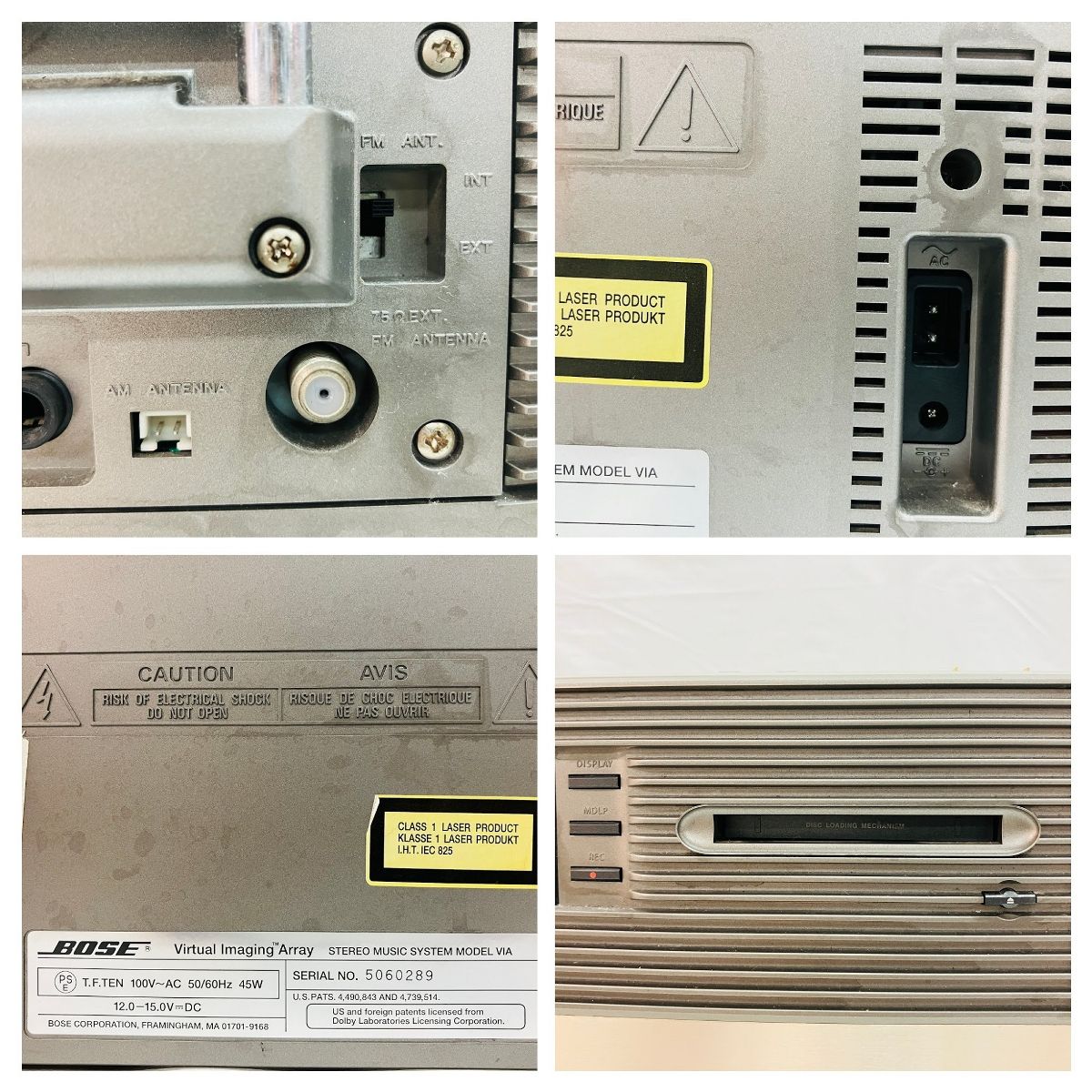 ■BOSE VIA 通電確認のみ　A474 □BOSE VIA 通電確認のみ A474