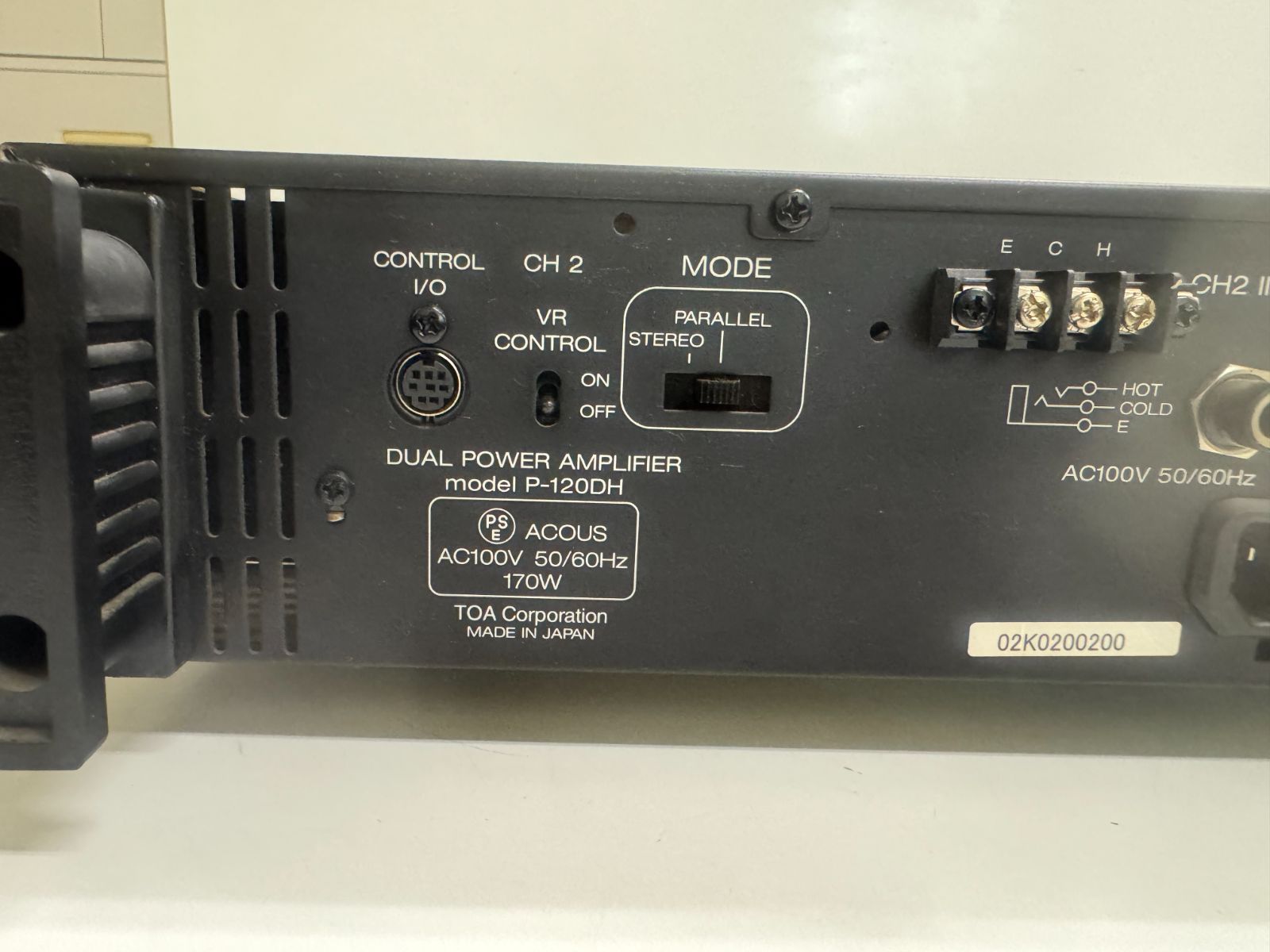 【美品】Electro-voiceCPS2T2chハイインピーダンスパワーアンプ 美品】Electro-voiceCPS2T2chハイインピーダンスパワーアンプ