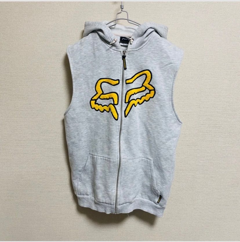 超希少】80s - 90s FOX RACING センター ロゴ ワッペン ジップアップ 