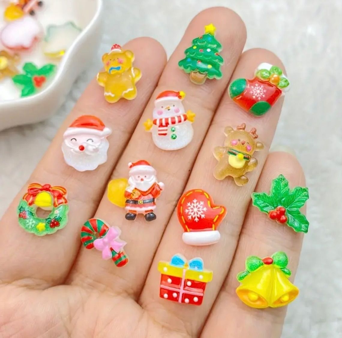 カラフル3D ミニチュアパーツ DIY ハンドメイド ネイルパーツ