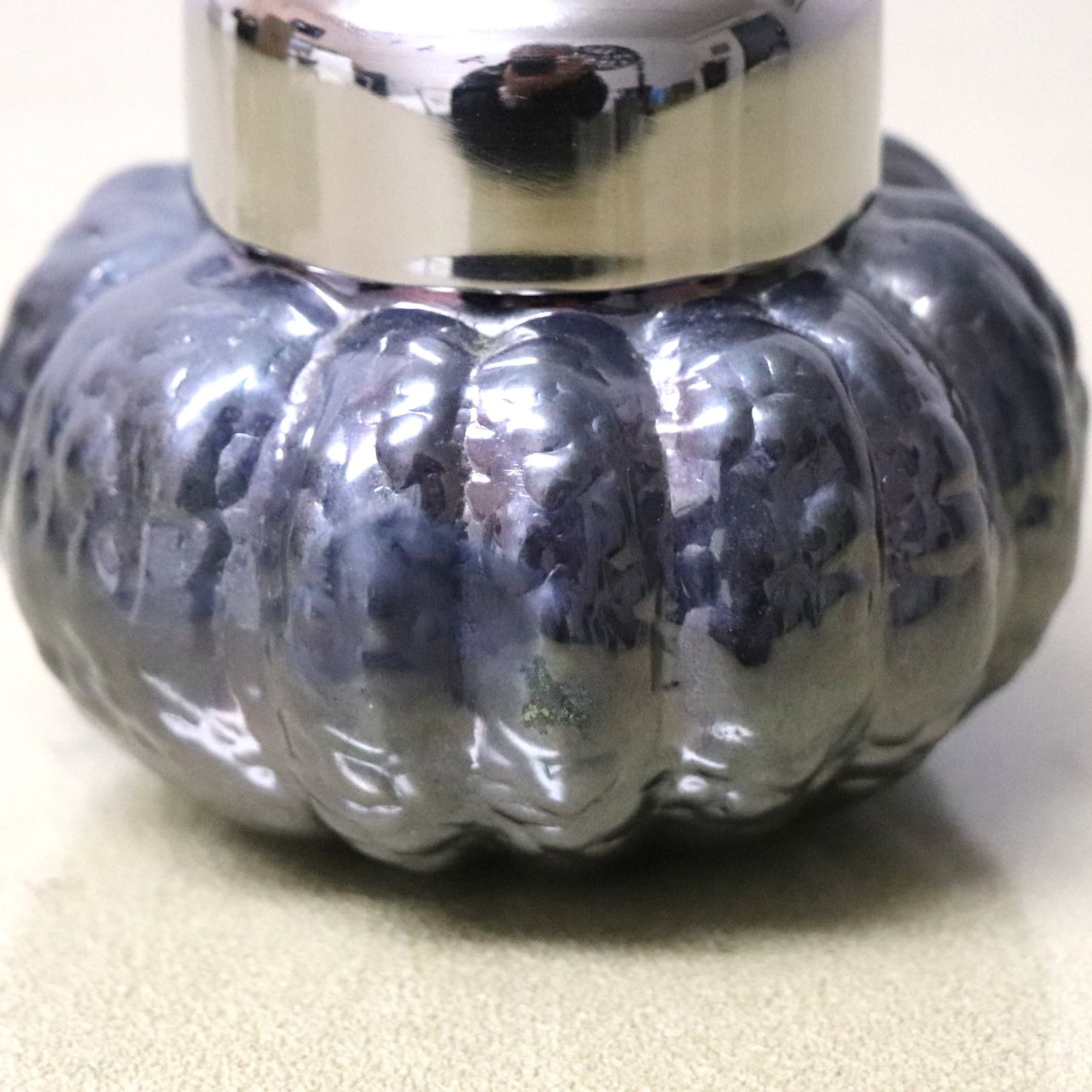 皆川堂・南瓜・横手急須・銅製急須・茶壺・煎茶道具・No.230106