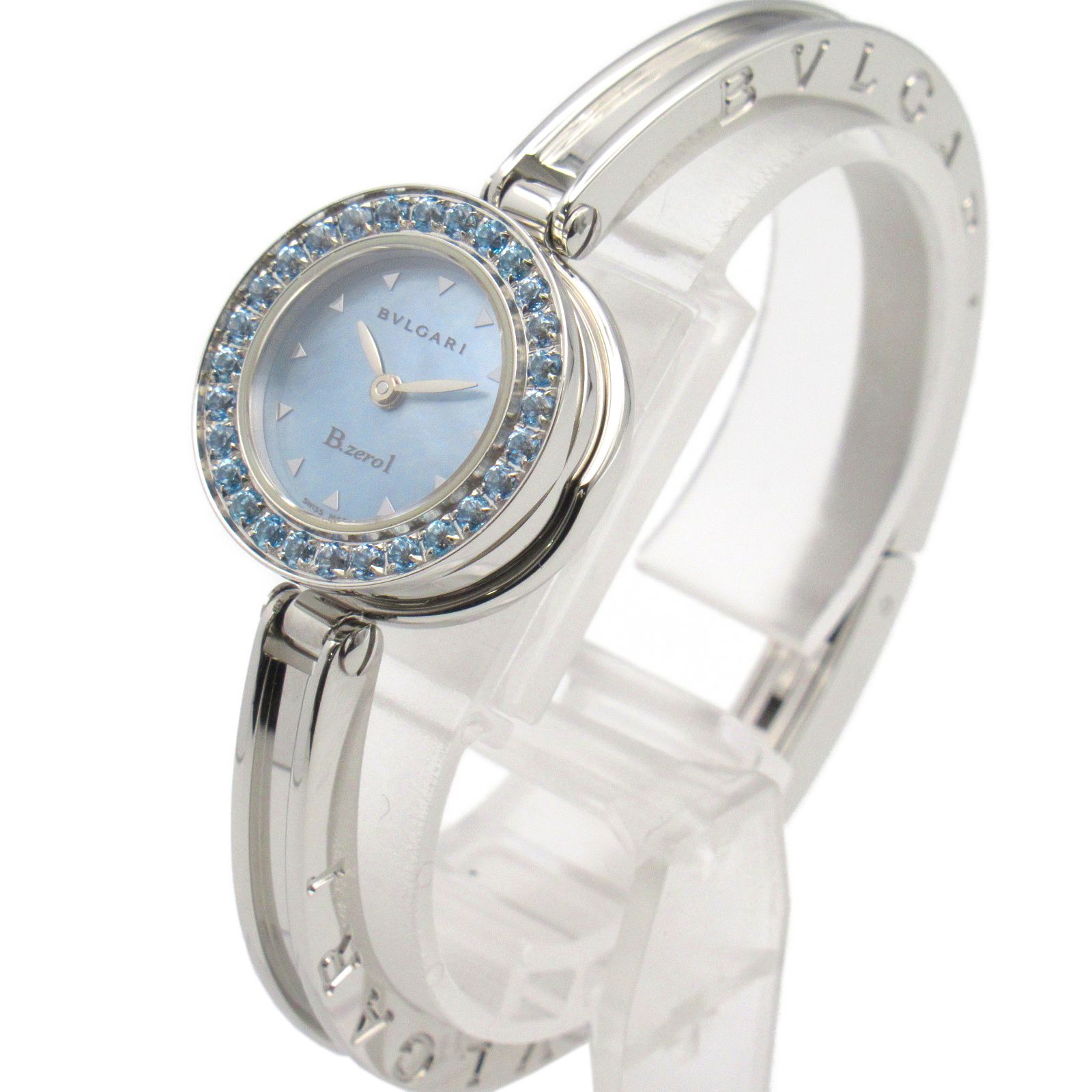 ブルガリ BVLGARI 腕時計 B-zero1 バングル ウォッチ BZ22S ブルー  