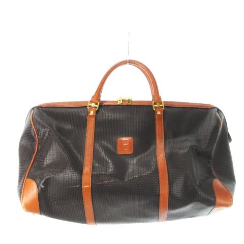Bally - 良品 バリー ヴィンテージ ロゴ 型押し ボストンバッグ