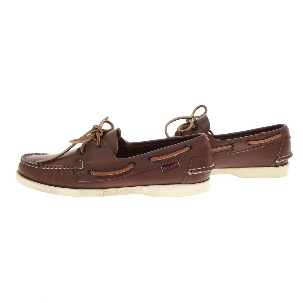 中古】セバゴ SEBAGO DOCKSIDES レザー デッキシューズ ブラウン