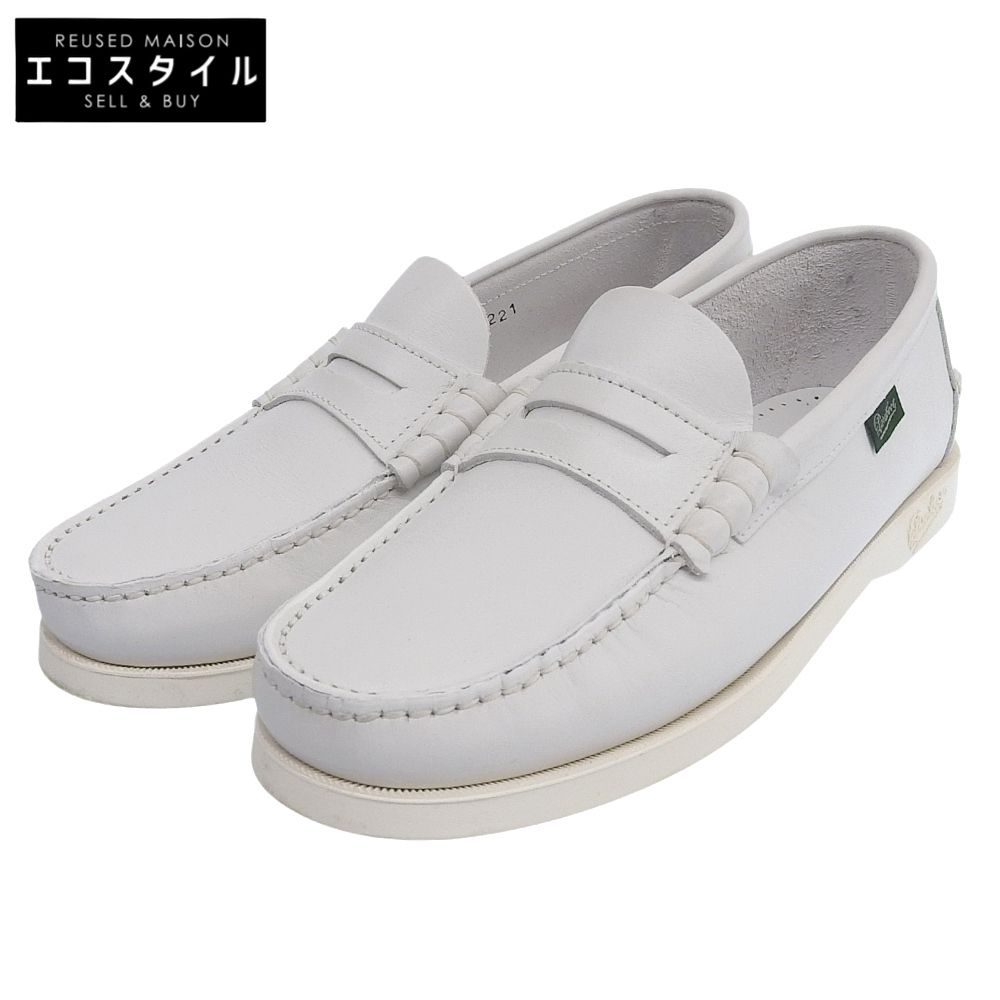 Paraboot パラブーツ CORAUX|MARINE レザー コインローファー シューズ メンズ ホワイト 5 5
