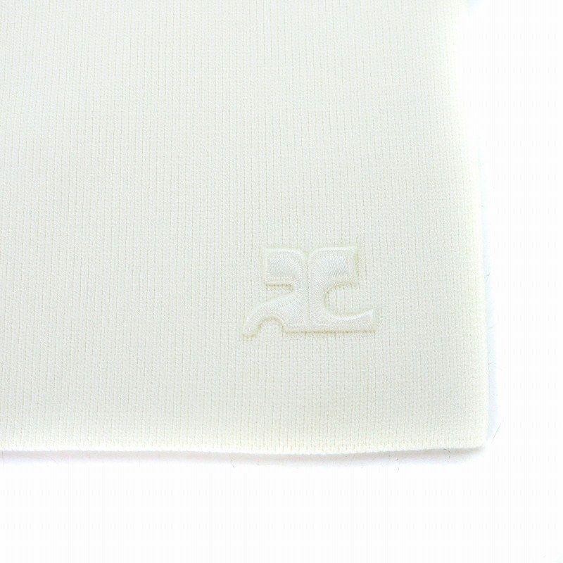 クレージュ courreges Ac Milano Knit Scarf マフラー スカーフ ロゴ 