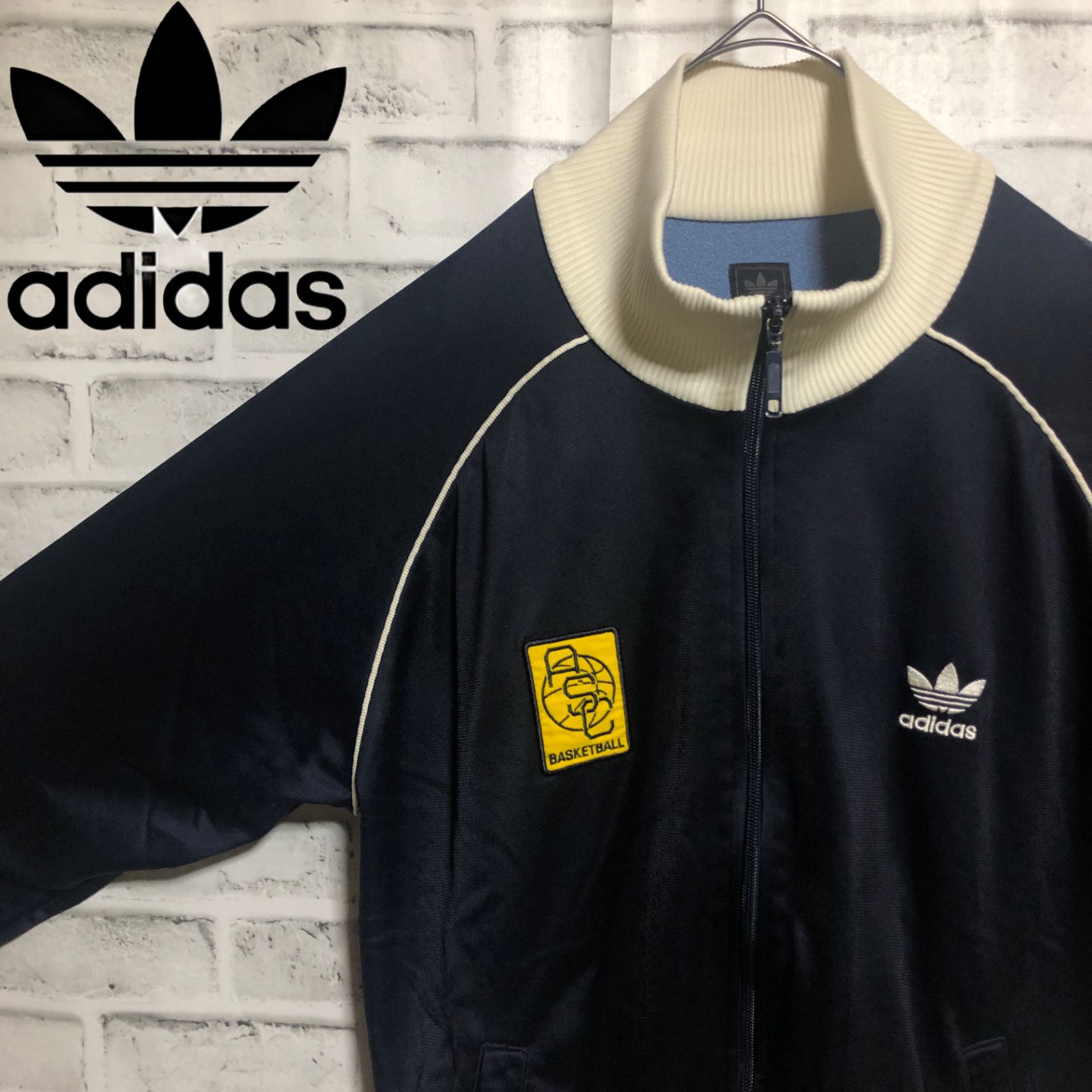 90s adidas?トラックジャケット/ジャージ M 刺繍ロゴ ASC バスケ 