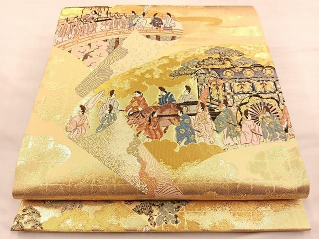 平和屋本店□極上 有職組紐道明 帯締め 冠組 裏葉柳色 宮内庁御用 国立  