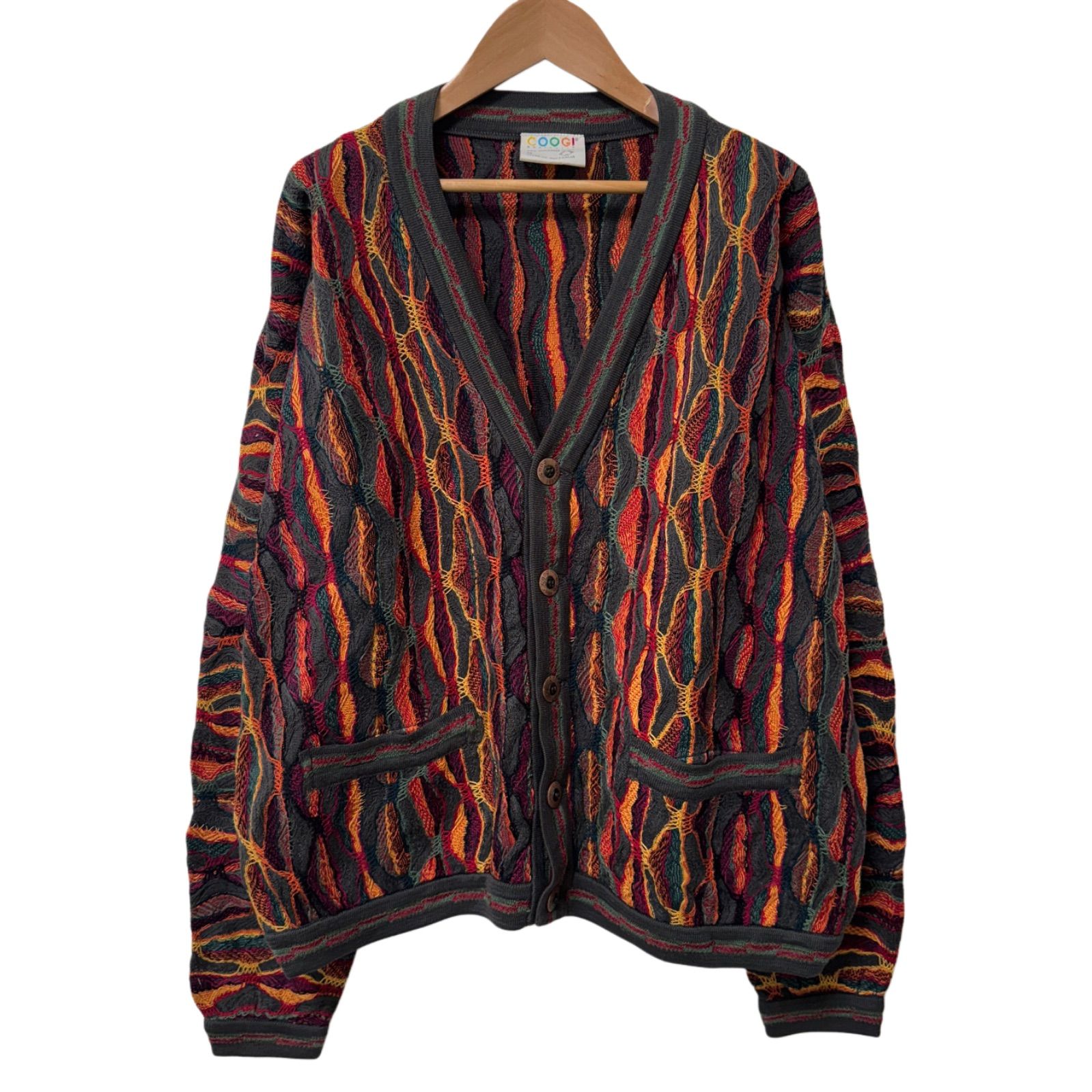 COOGI カーディガン M マルチカラー Made in Australia 