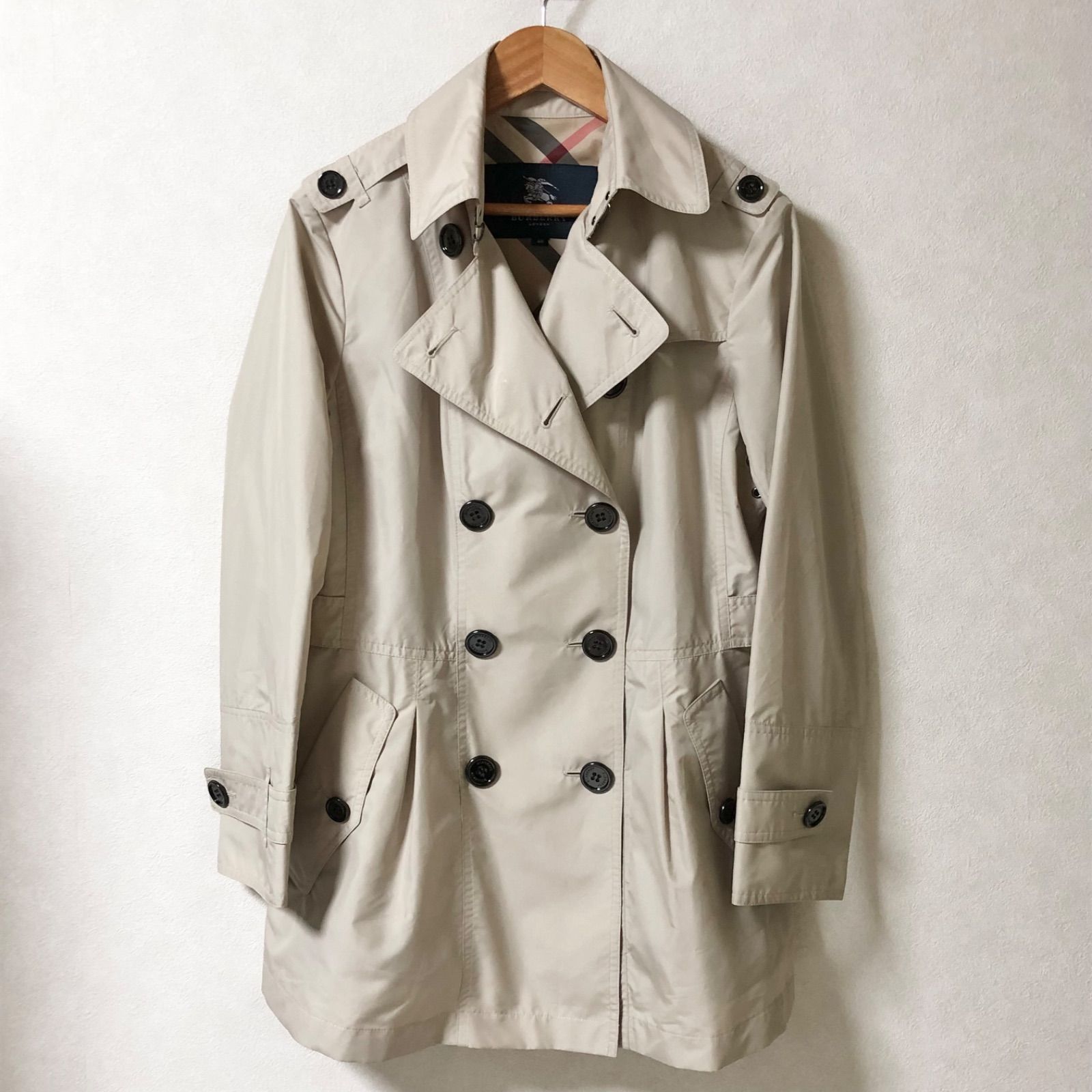 □美品□BURBERRY LONDON バーバリーロンドン ショートダブル
