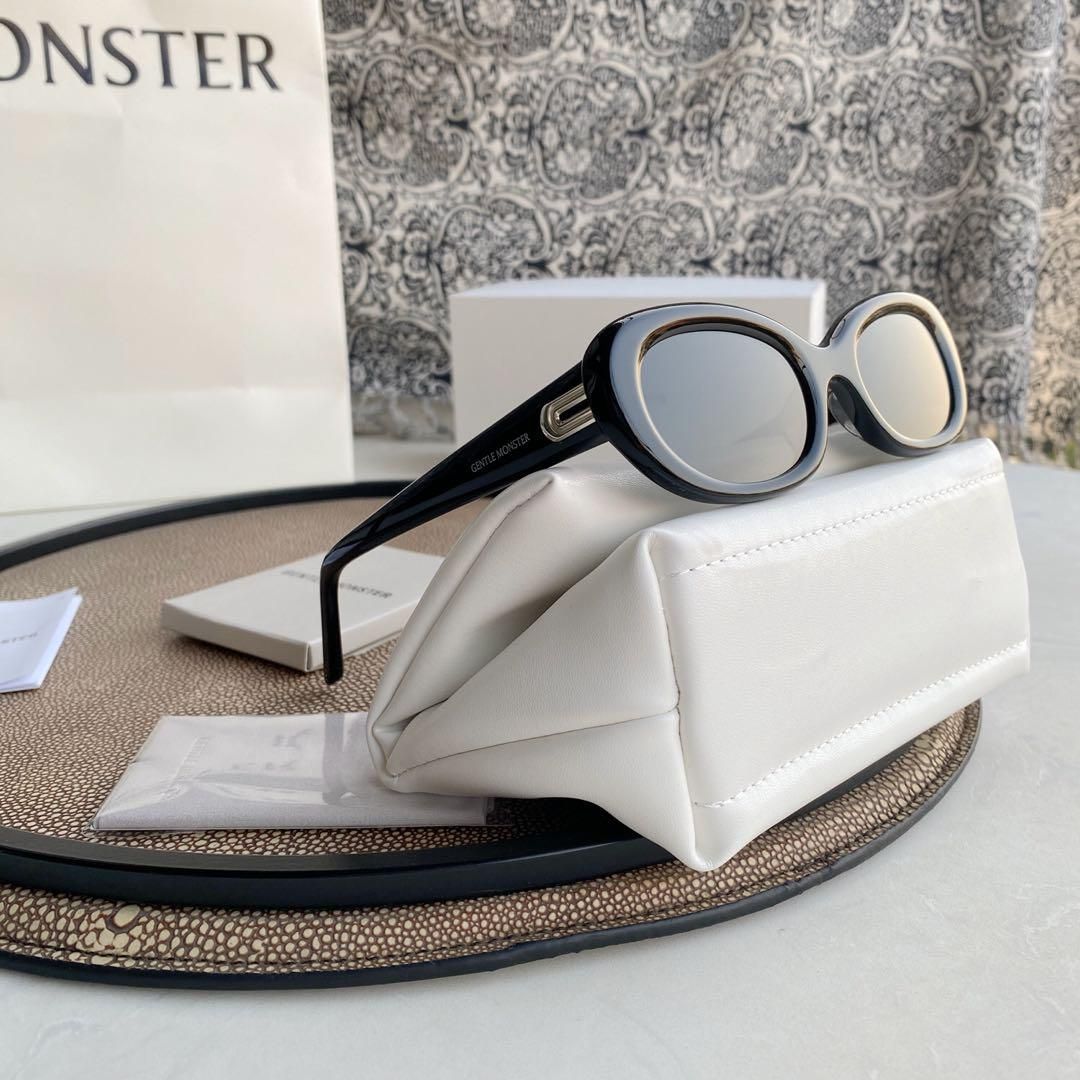 GENTLE MONSTER SAVAGE サングラス ブラック Gentle Monster Savage 01 オーバルフレーム サングラス | ブラック