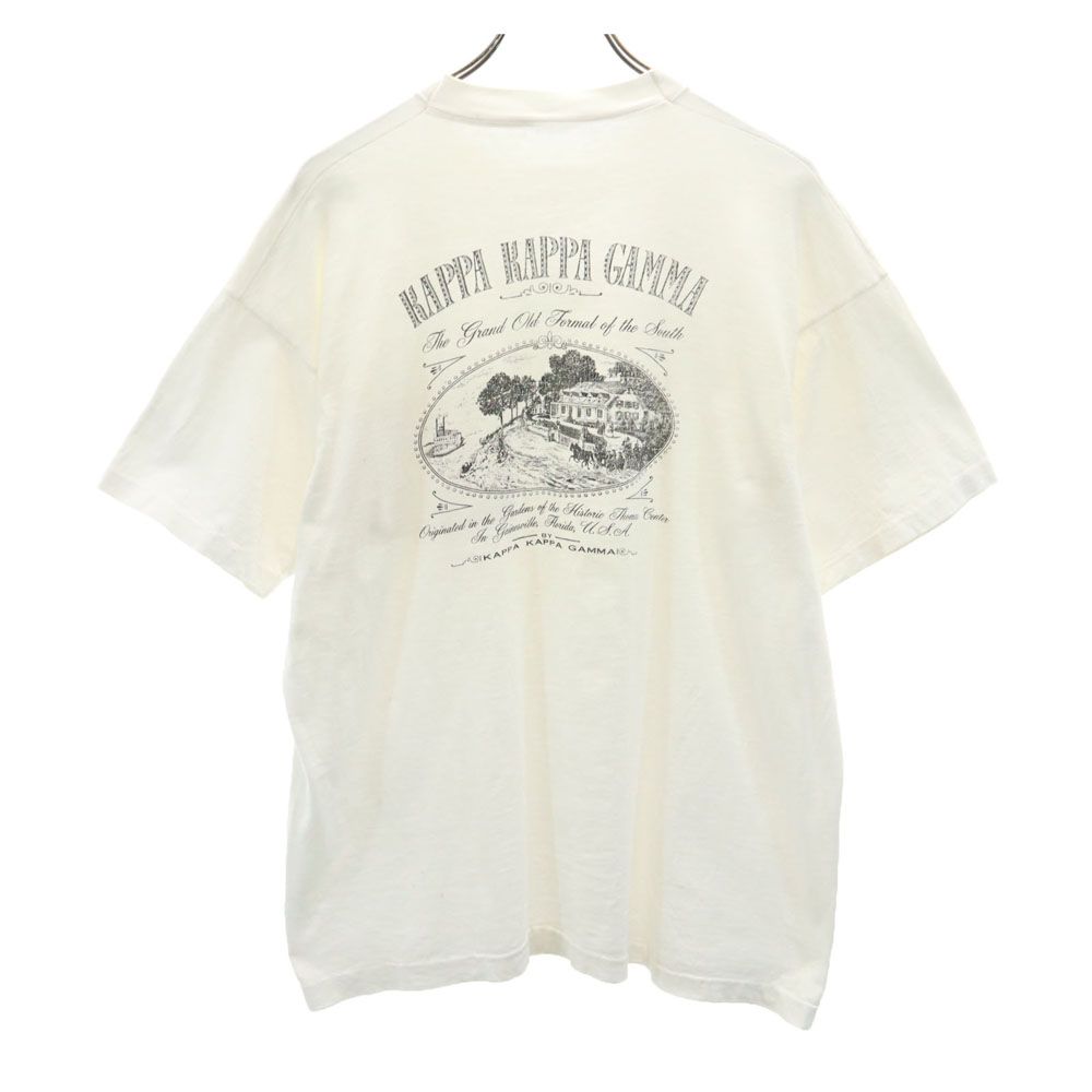 オールド 90s バックプリント 半袖 シングルステッチ Tシャツ ホワイト OLD オールド メンズ