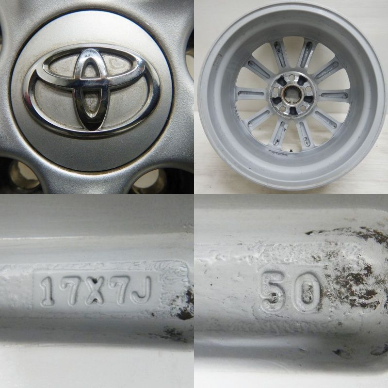 ☆ 中古 17インチ アルミ トヨタ エスティマ 純正 4本セット