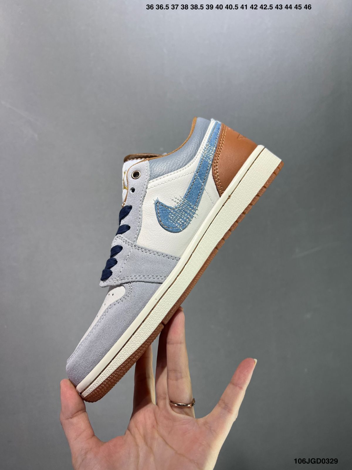 全新未使用Air Jordan 1 Low 553558 106JGD0329 新しい色づかい