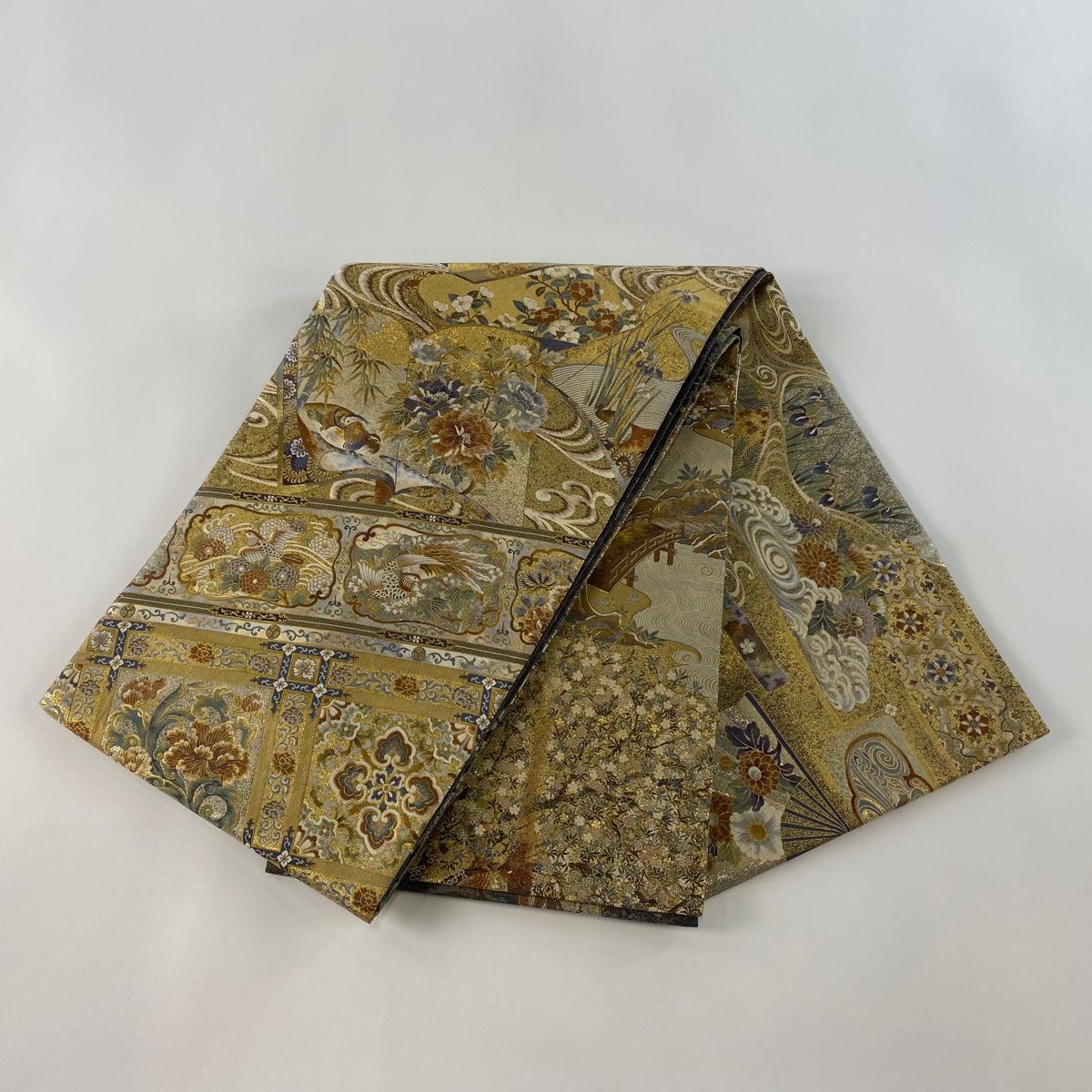 本金箔全通丸帯 もぎ取る 