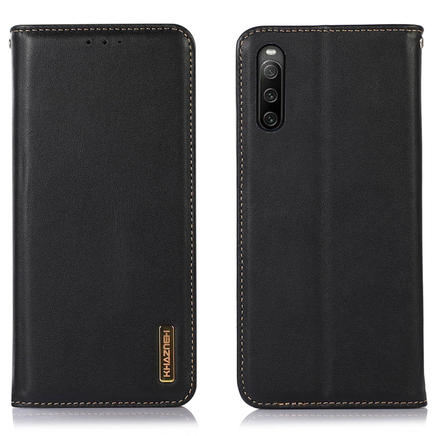 【新着商品】横置きスタンド機能 カード収納 スピーカーホール付き ストラップホール有り マグネット式ボタン 耐衝撃 高級本皮 上質ナッパレザー 耐摩擦 財布型 牛革 カバー SO-52D/SOG11 XJUN 