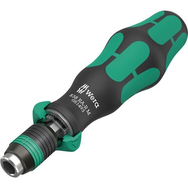 WERA ヴェラ 差込角1/4HEX ビットラチェットドライバー 36ギア 全長