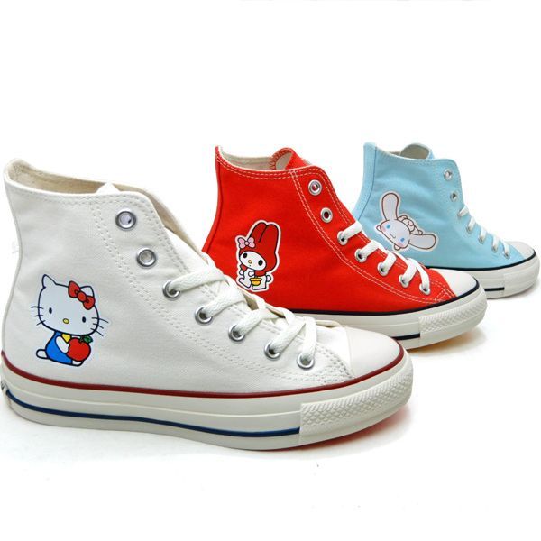 コンバース シナモロール スニーカー レディース CONVERSE ALL STAR (R) CINNAMOROLL HI ライトブルー サンリオ