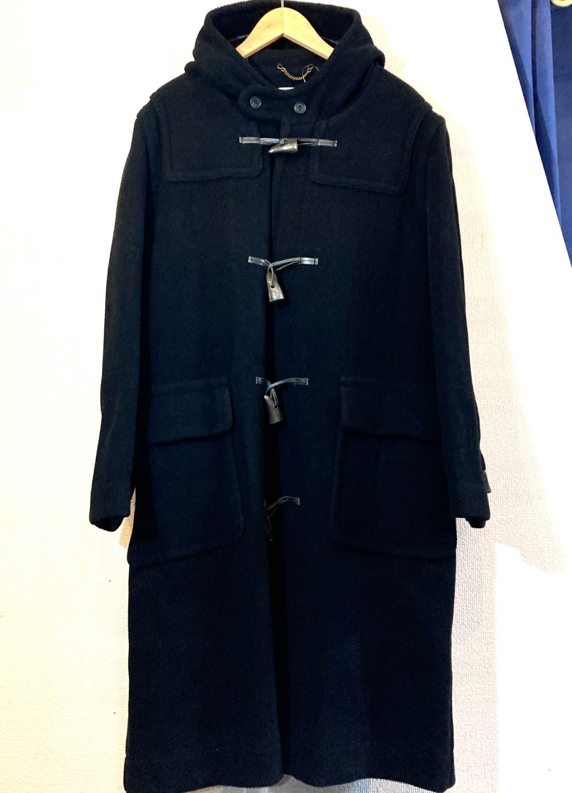 新製品情報も満載 MONTGOMERY☆90's-2000'sVINTAGE☆ダッフルコート☆本革☆レザー ジャケット・アウター