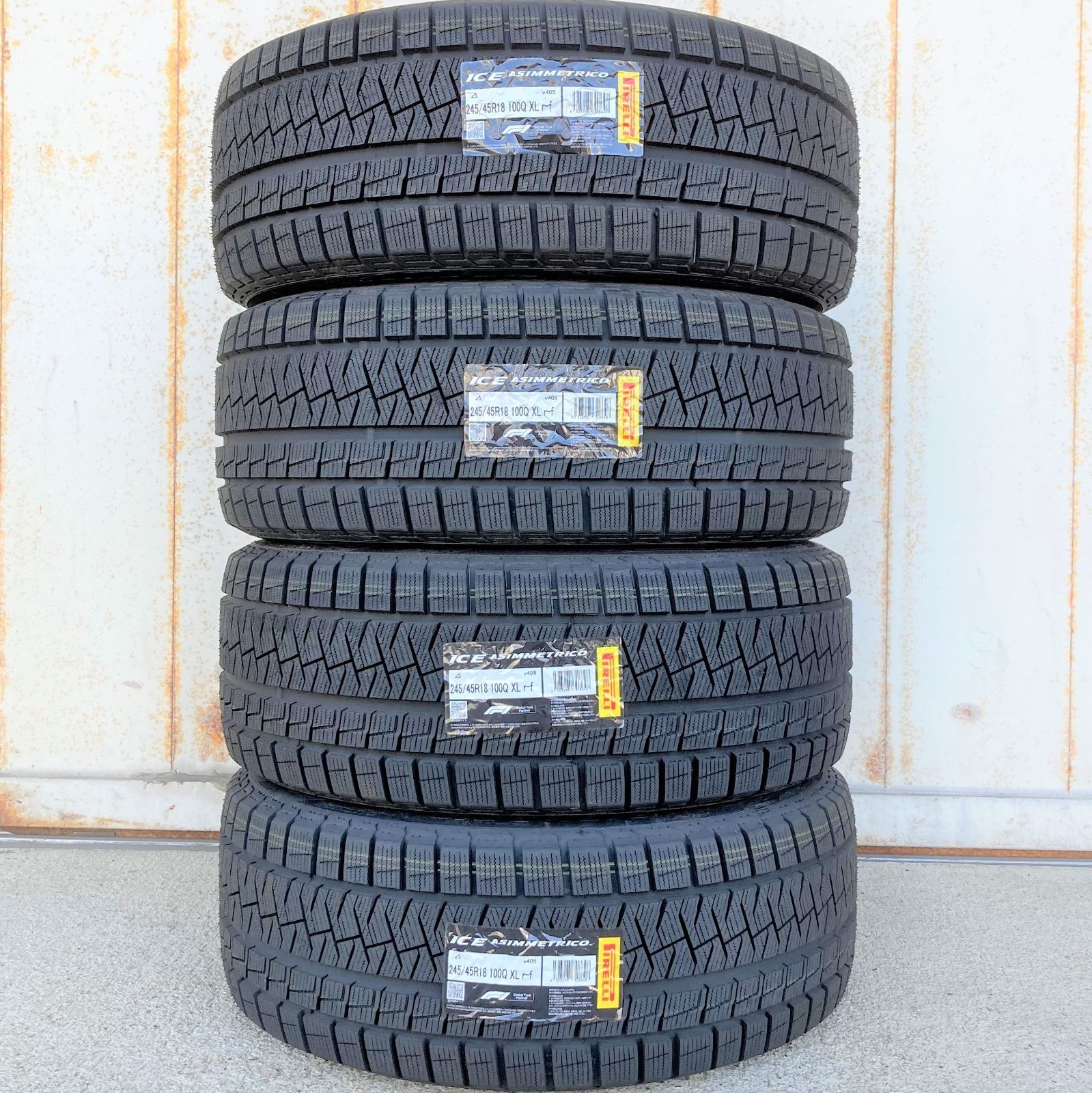 ☆245/45R18 スタッドレス 新品 4本セット ピレリ アイスアシンメトリ